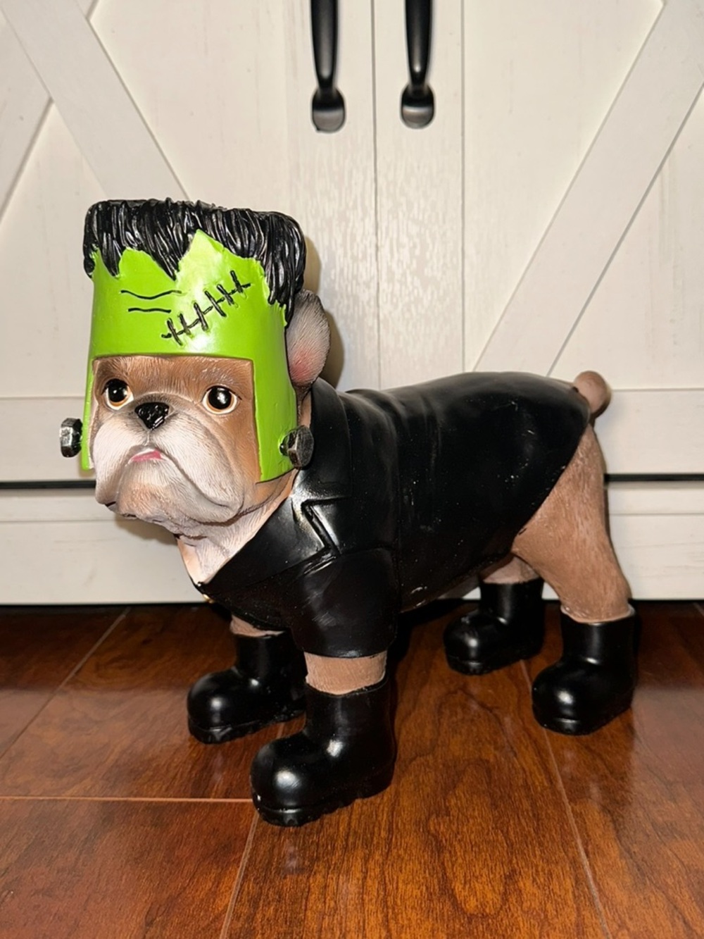Frankenstein Bulldog Decorative Halloween Figurine - Picture 2 of 2